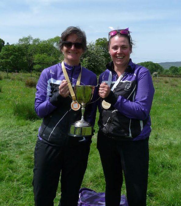 Janette (2nd) and Jane (2nd) with Gemma's winning cup