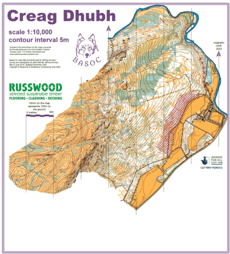 Creag Dhubh map