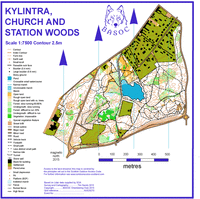 image of Kylintra, Church and Station Woods map