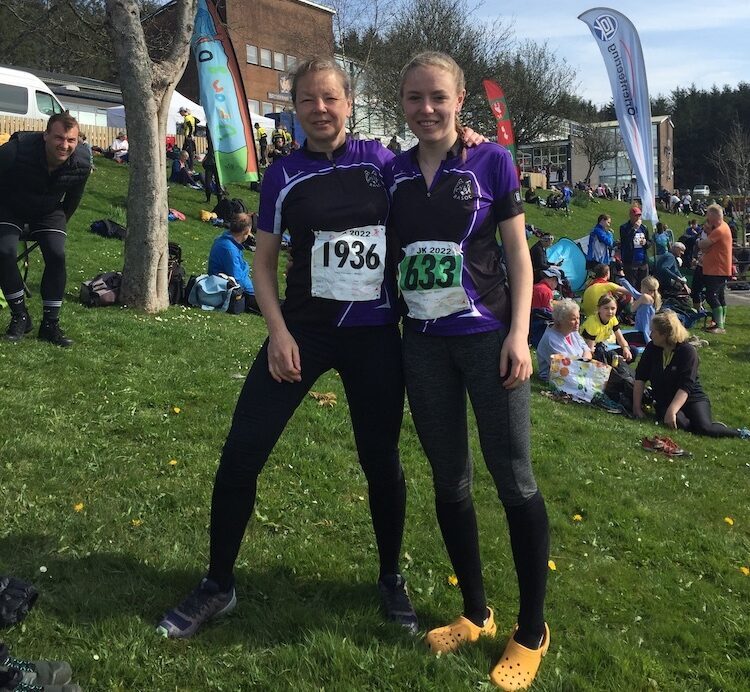 Clare and Alice at the JK Relay 2022
